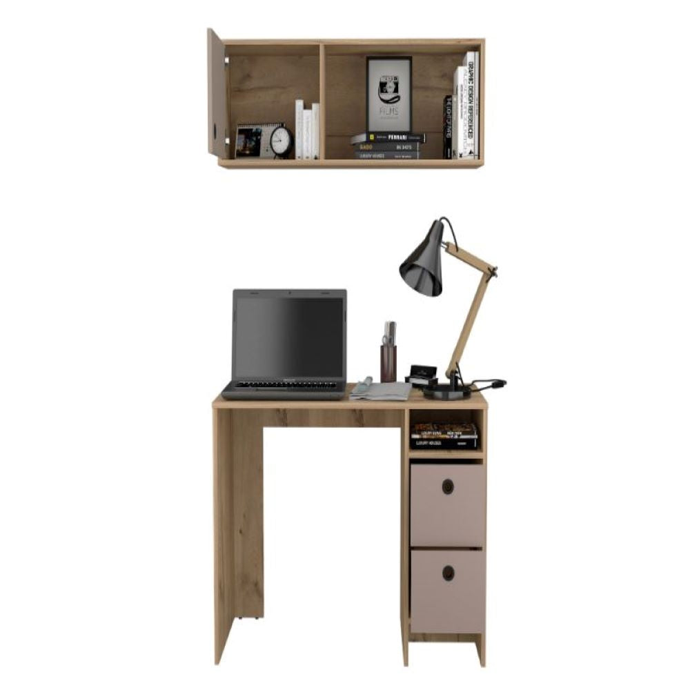 Office Set Budest, Two Drawers, Wall Cabinet, Single Door Cabinet, - desks depot